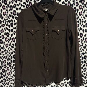 Ivy Jane Chocolate Button-Down Shirt